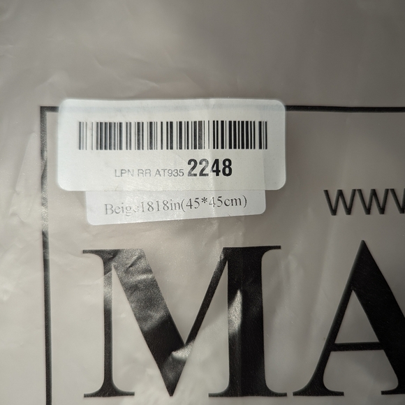 Madizz Beige Cream Accent Pillowcase Pillow Shams - Picture 4 of 6